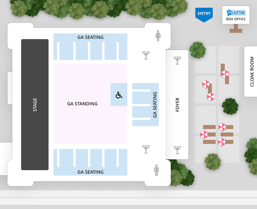 Hordern Pavilion — Seating map