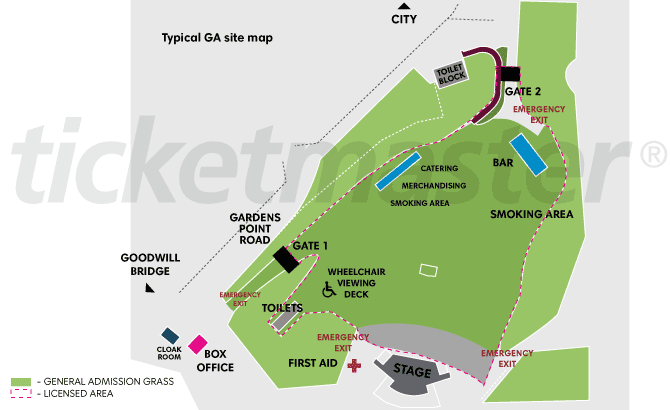 Riverstage — Seating map